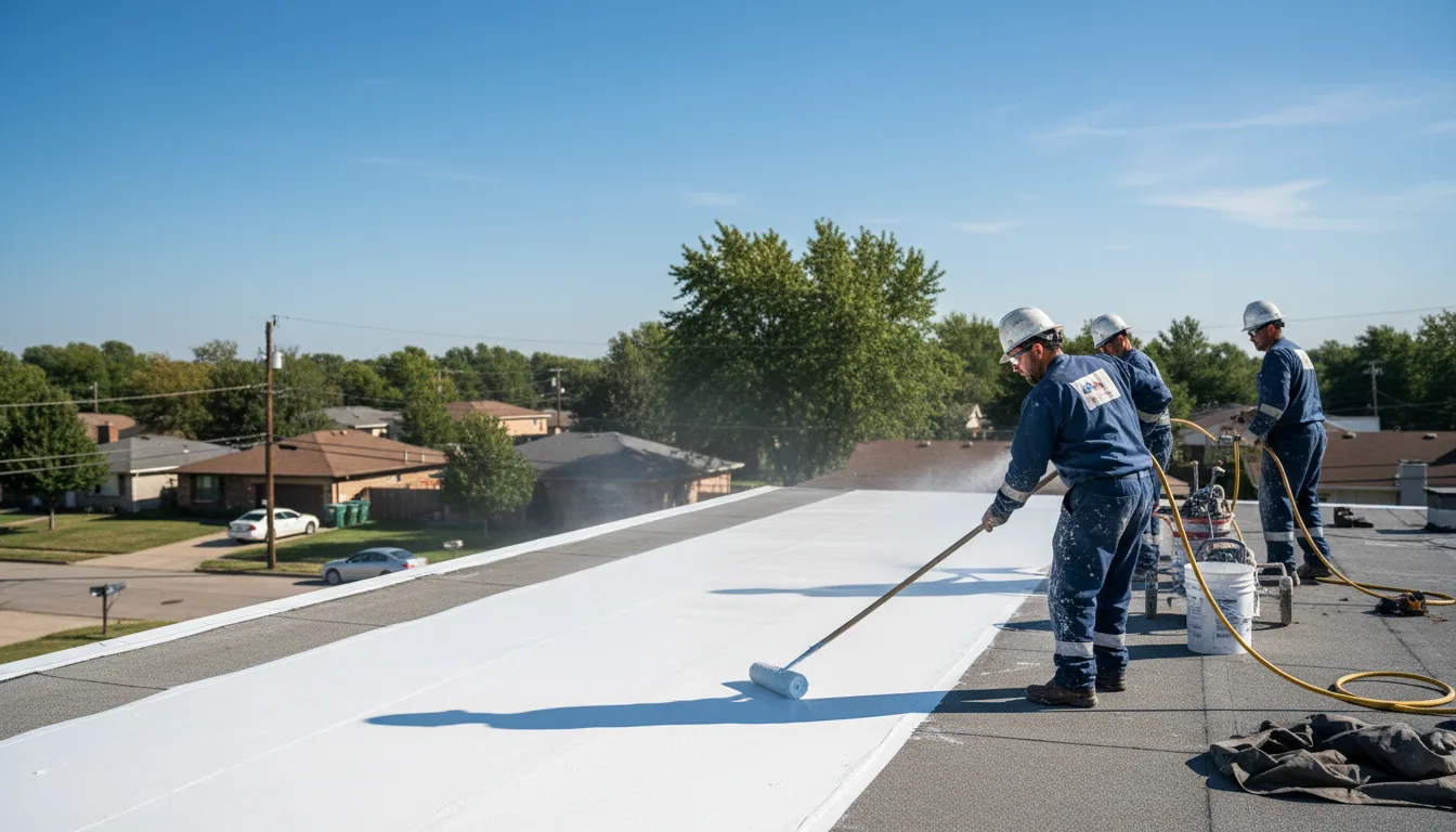 Commercial roof coating in Garwin, IA near me